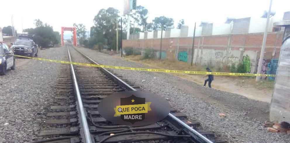 Encuentran cadáver de un hombre en vías del tren en San Luis Potosí.
