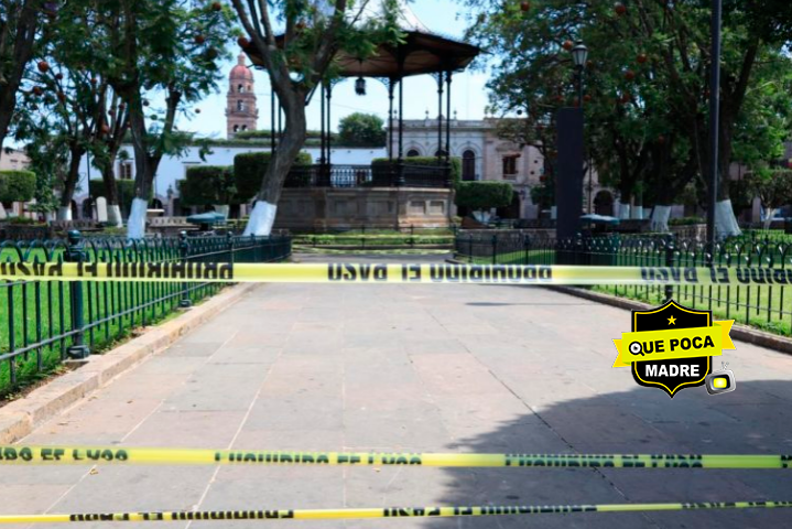 Cierran plazas públicas y jardines de Michoacán.