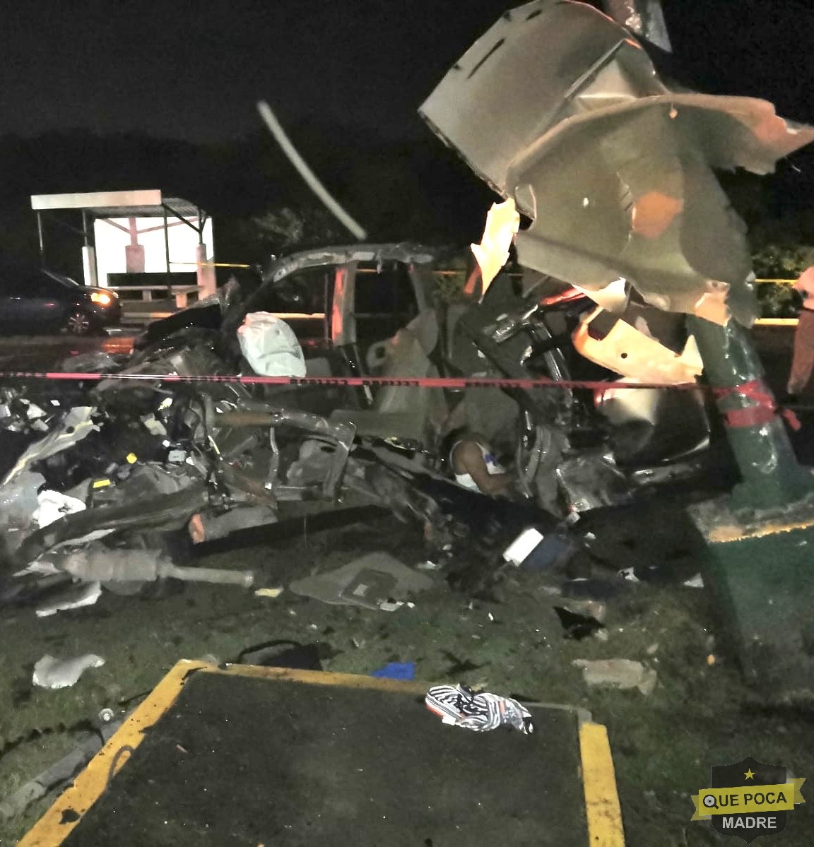 Mueren dos jóvenes en aparatoso accidente automovilístico en Tamaulipas.