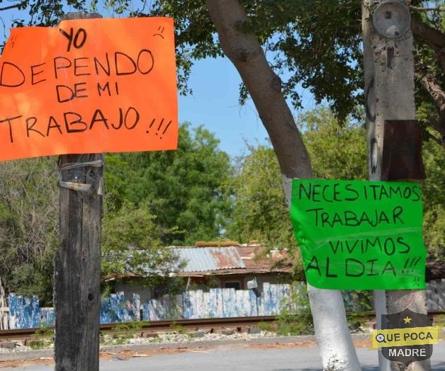 Comerciantes de Reynosa piden que los dejen volver a trabajar.