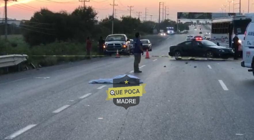 Muere hombre atropellado en libramiento de Reynosa.
