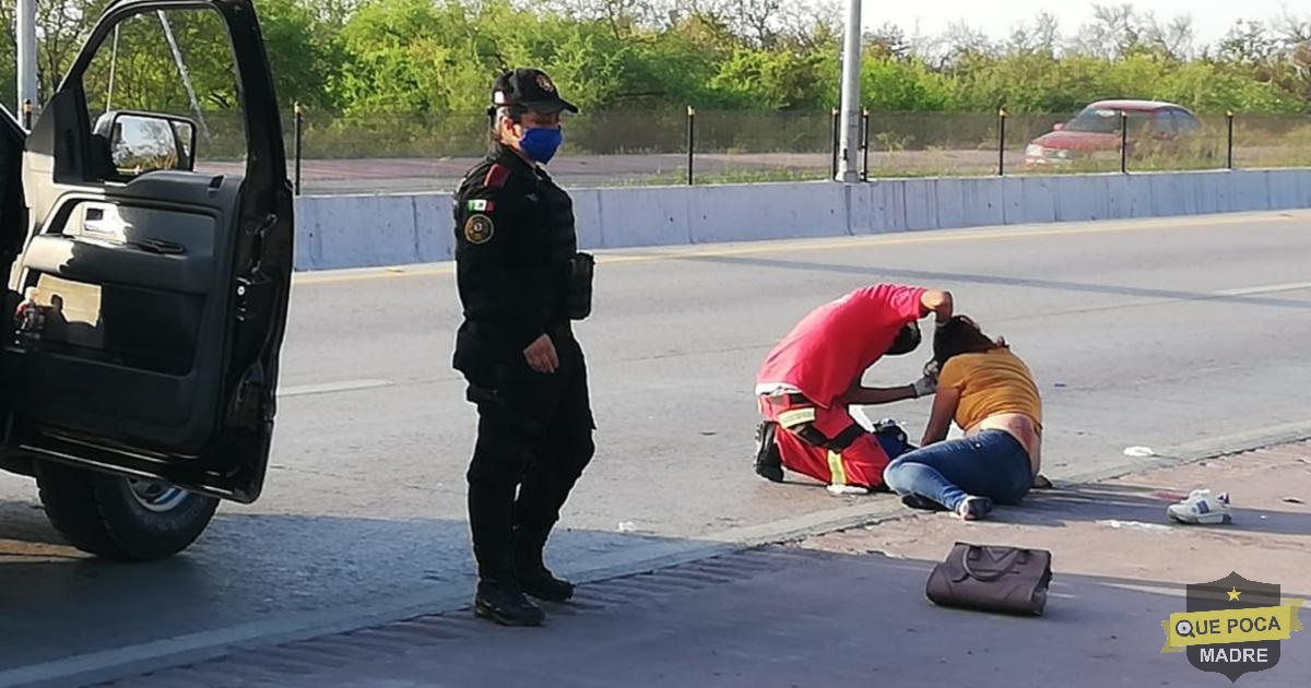 Encentran a mujer golpeada en calles de Apodaca.