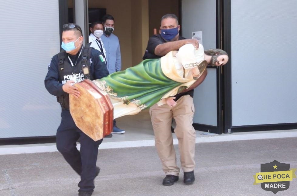 Encuentran imagen religiosa robada en iglesia de Nuevo León.