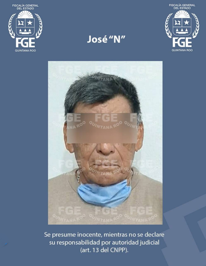 Detienen a un anciano violador en Cancún.