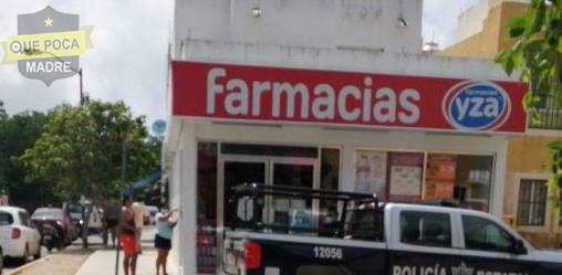 Asaltan farmacia y violan a la cajera en Playa del Carmen.