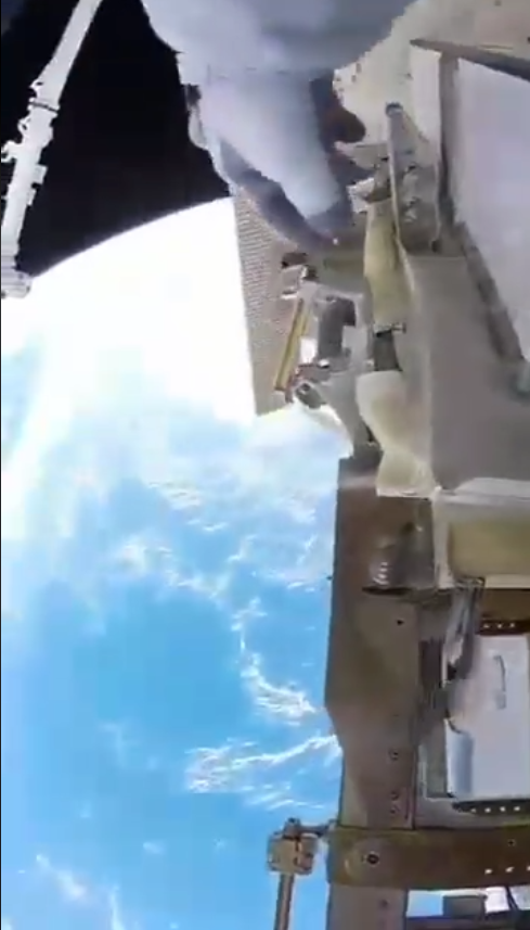 Así se ve la tierra desde la Estación Espacial Internacional.