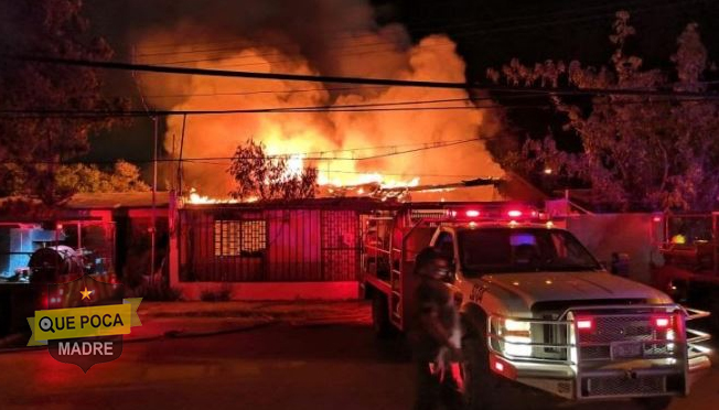 Invasores discuten e incendian una casa en Piedras Negras.