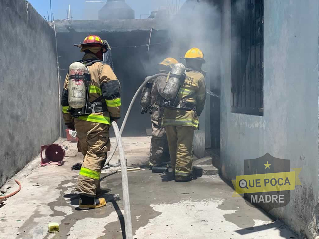 Alcohólico y drogadicto incendia su casa y huye en Saltillo.