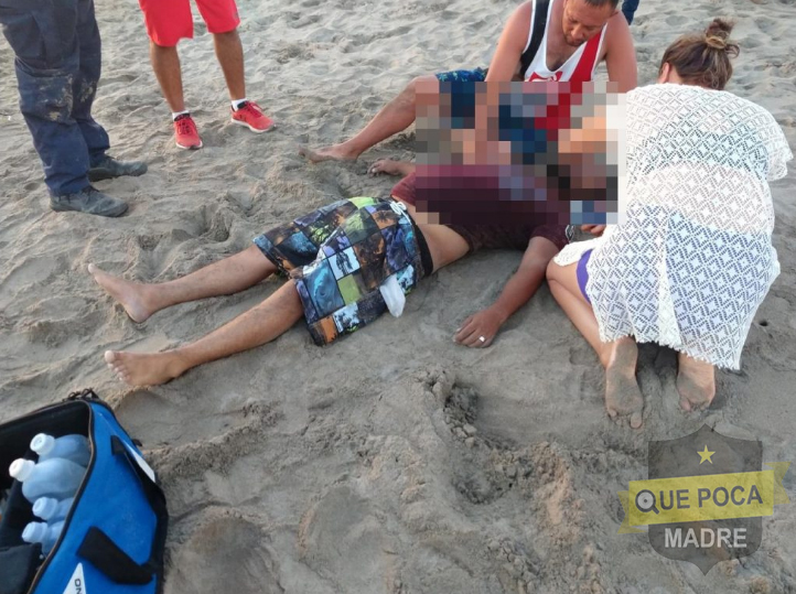 Turista muere ahogado al meterse al mar en Mazatlán.