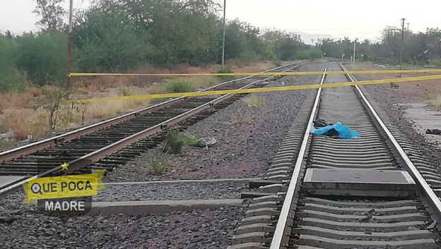 Joven de 15 años se duerme y es arrollado por el tren en Guamúchil.