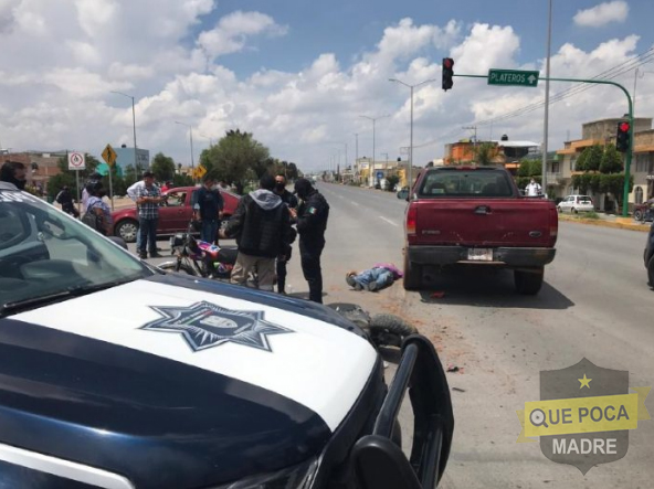 Accidente vial deja un señor muerto en Fresnillo.