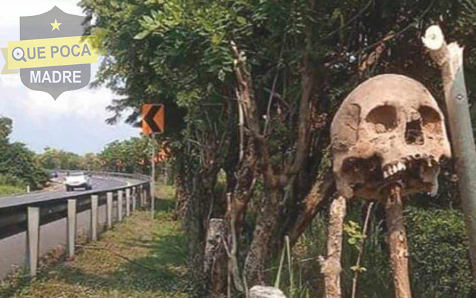 Dejan cráneo humano en un palo en Cárdenas.