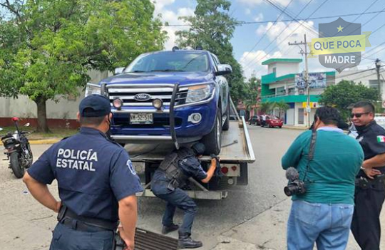 Pleito marital provoca tremendo operativo policíaco en Tabasco.