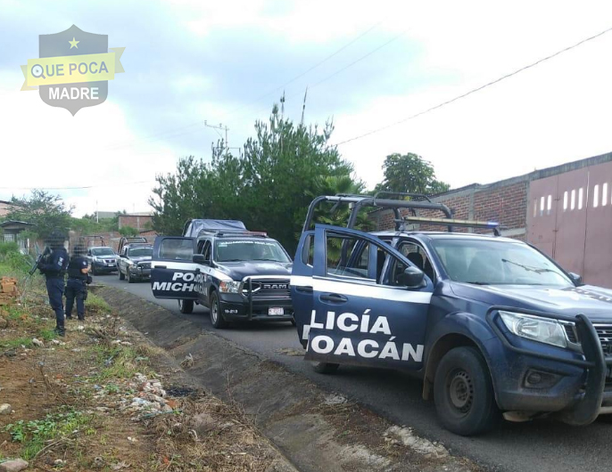 Detienen a un delincuente herido tras enfrentamiento armado en Tangancícuaro.
