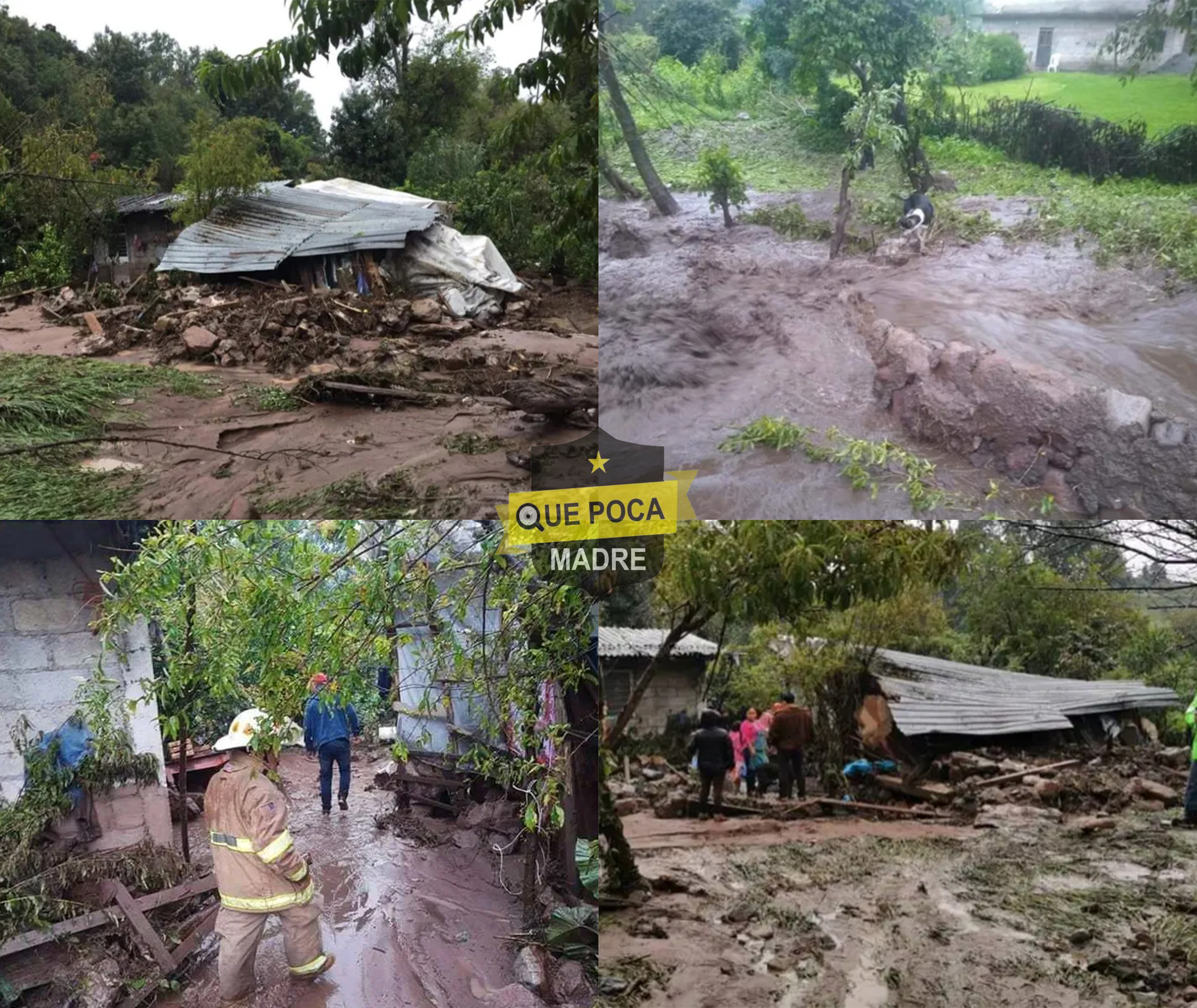 Arroyo sube de nivel y se lleva casas en Zitácuaro.