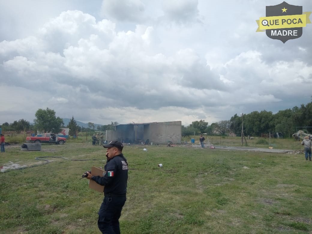 Explota polvorín en Zumpango.