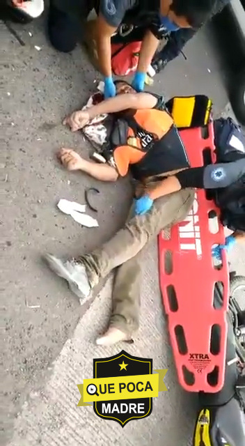 Accidente de motociclista en Celaya