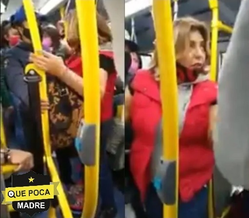 #LadyPerro mujer insulta a policía por no dejarla viajar con su mascota en el Metrobús de la CDMX.