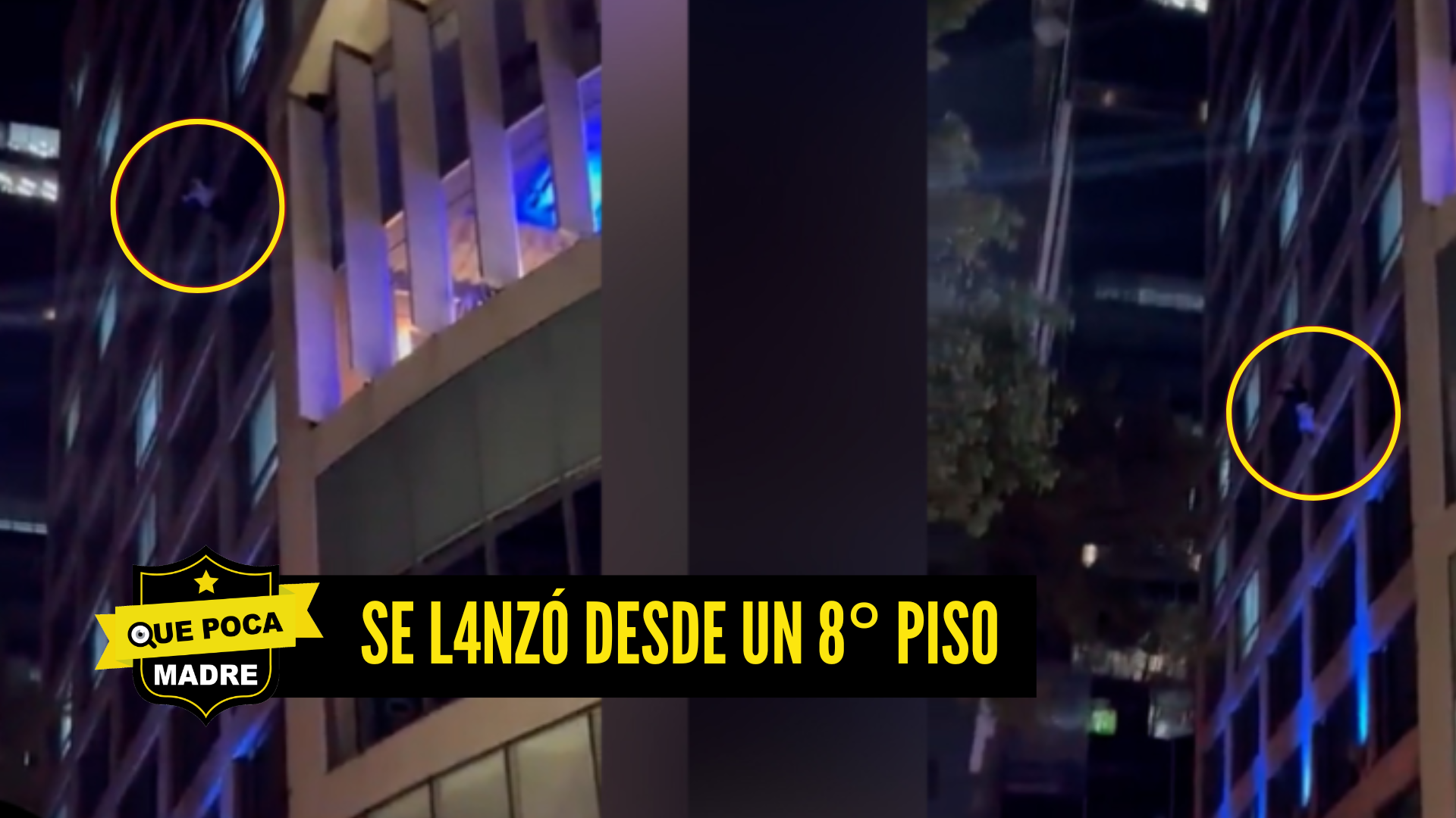 Terrible!!! Mujer se arroja desde un hotel de la CDMX y muere