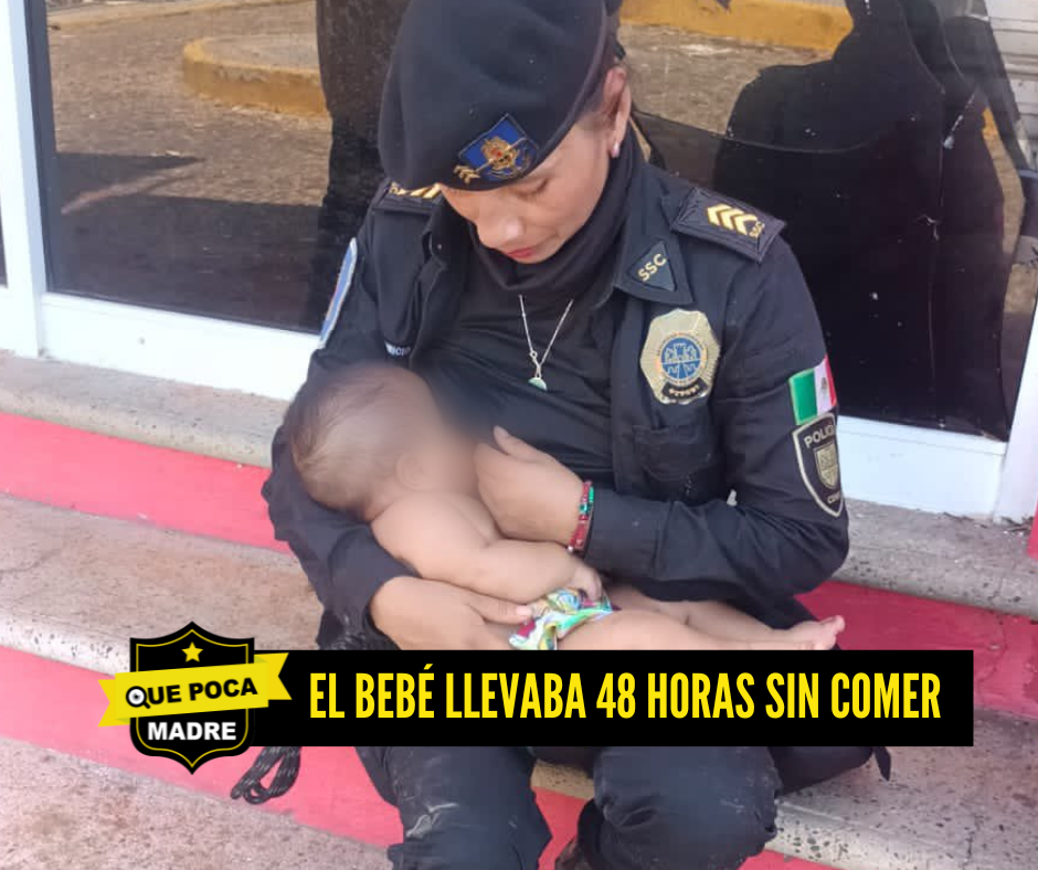 Viral | Policía de la CDMX amamanta bebé en Acapulco