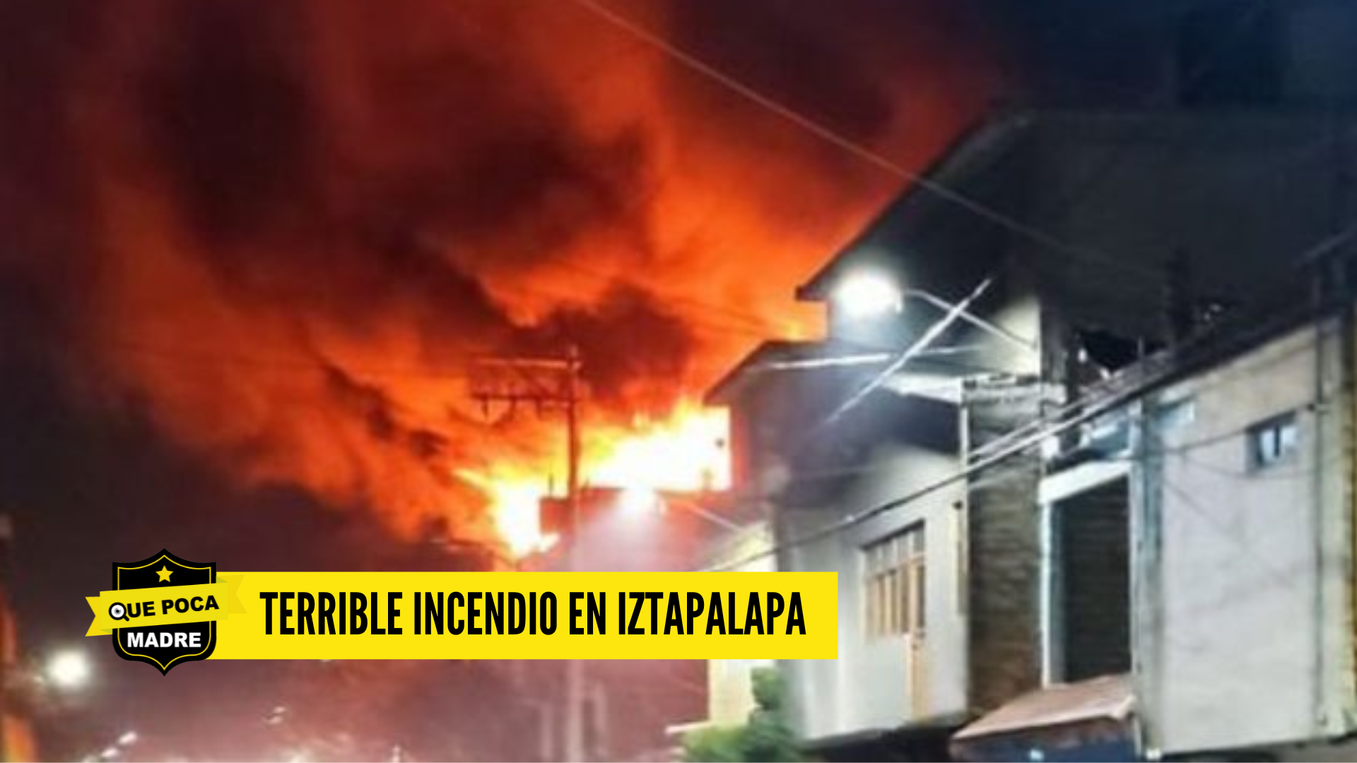 Noche trágica!! Arde vivienda en Iztapalapa