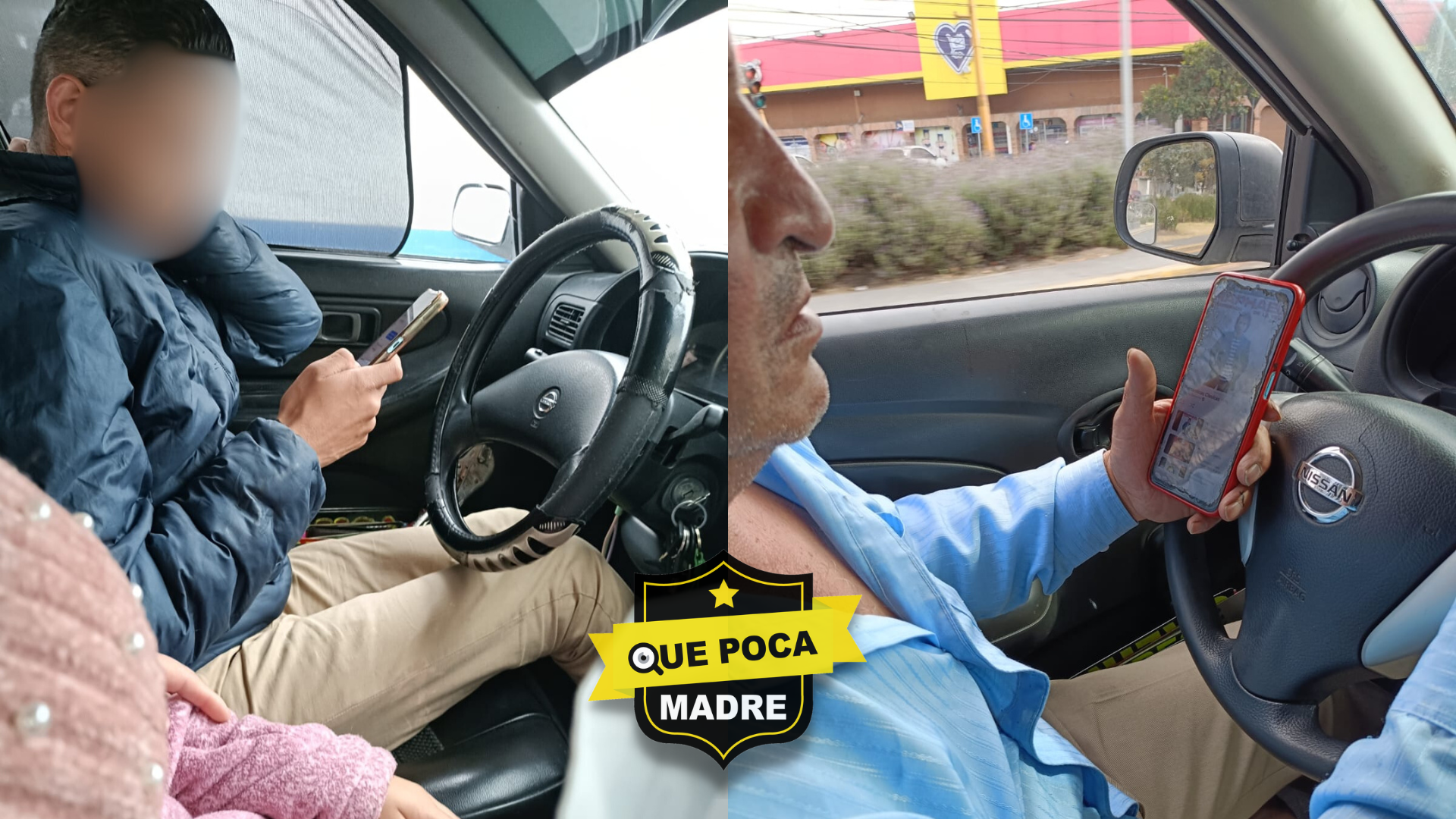 NO LES IMPORTA PONER EN PELIGRO AL PASAJE: TAXIS DE CALIMAYA VEN EL TELEFÓNO AL VOLANTE