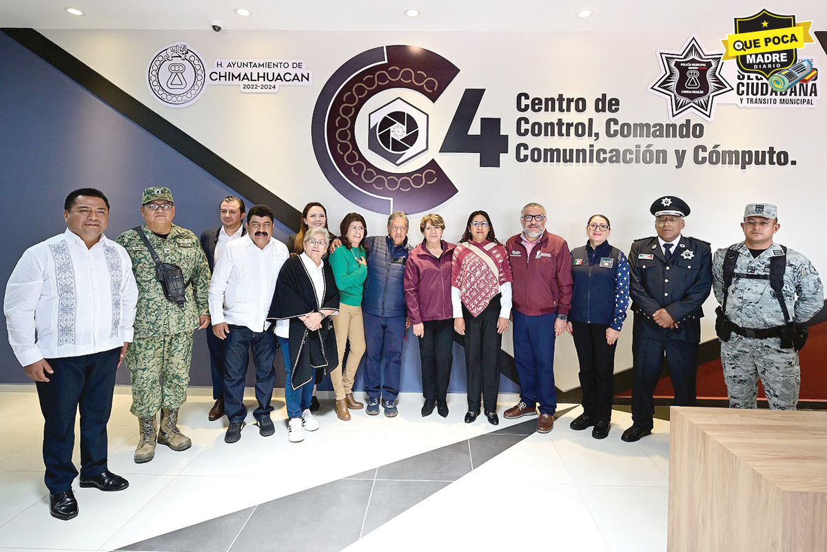 Inaugura Delfina Gómez instalaciones de alta tecnología del C4 en Chimalhuacán