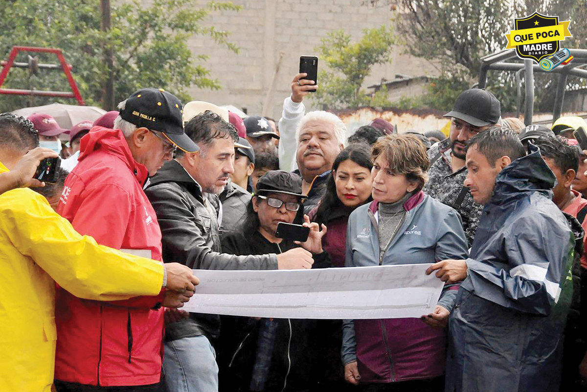 Se reúne Delfina Gómez con familias afectadas por las lluvias en Chalco