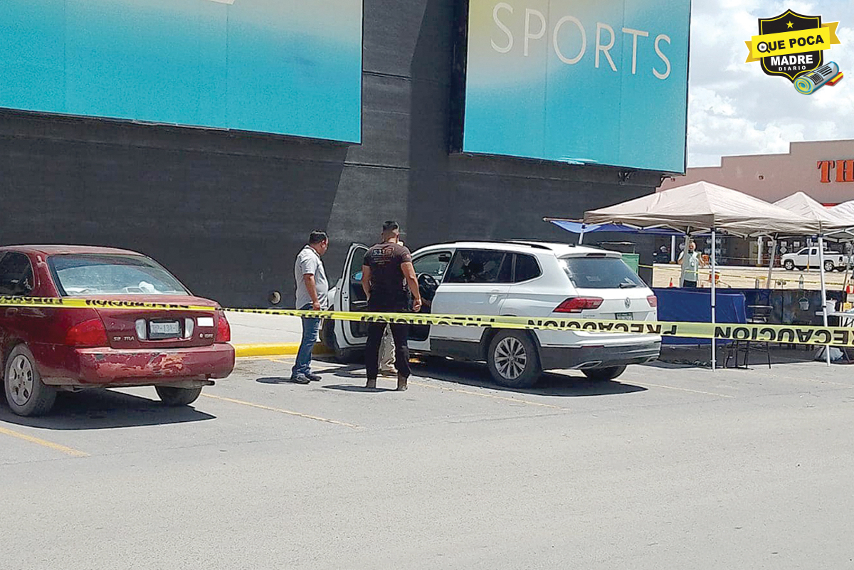 ¡LLUVIA DE PLOMO EN TAMAULIPAS! Balean a un hombre en el estacionamiento de una plaza