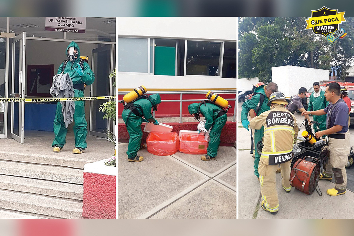 EMERGENCIA QUÍMICA EN EL HOSPITAL ISSSTE “BARBA OCAMPO”, EN CUAUTLA, MORELOS