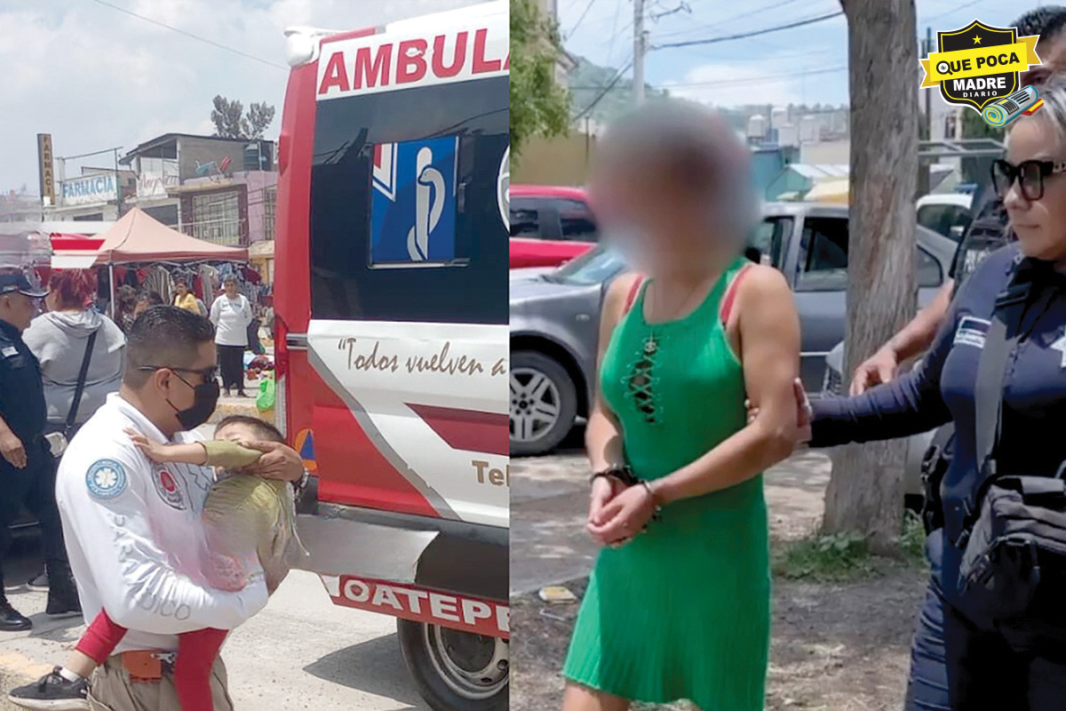 ¡NI LAS HIENAS! DETIENEN A MUJER QUE GOLPEÓ A MENOR