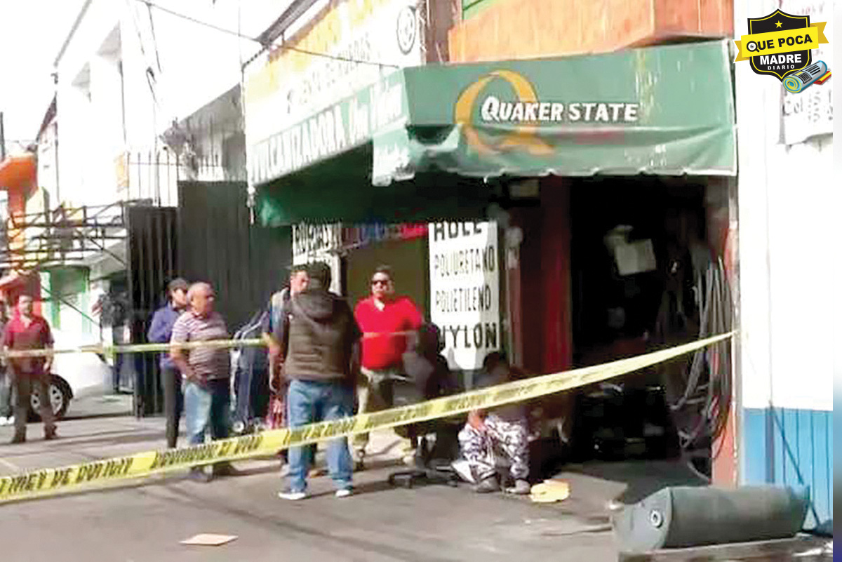 ¡MÁQUINA DE LA MUERTE! ABUELITO SE VA CON SAN PEDRO TRAS QUEDAR PRENSADO EN UNA VULCANIZADORA, EN IZTAPALAPA