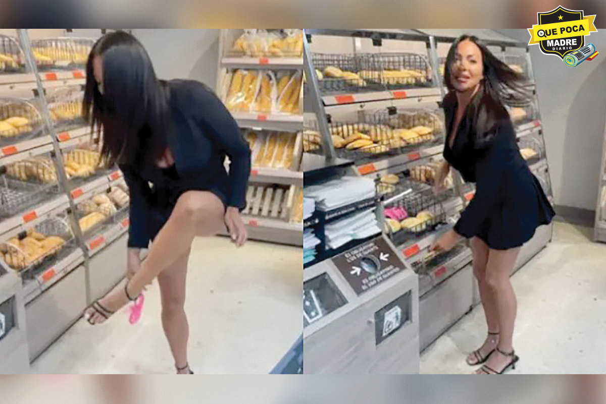 ¡Pinche cochina! “Influencer” se quita la tanga y la deja en una panadería, en España