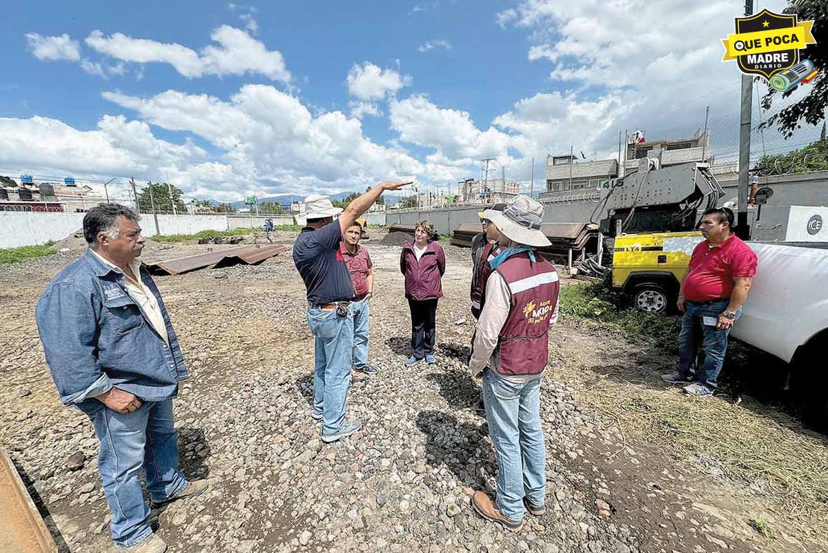 Supervisa la Gober de Edoméx avance de las obras en Chalco