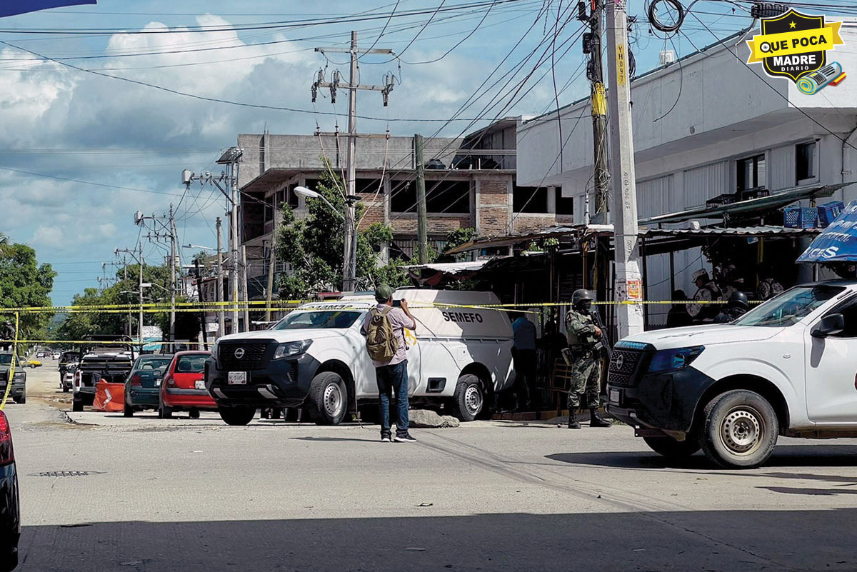 ¡Tierra sangrienta! Asesinan a persona en base de taxis en Guerrero