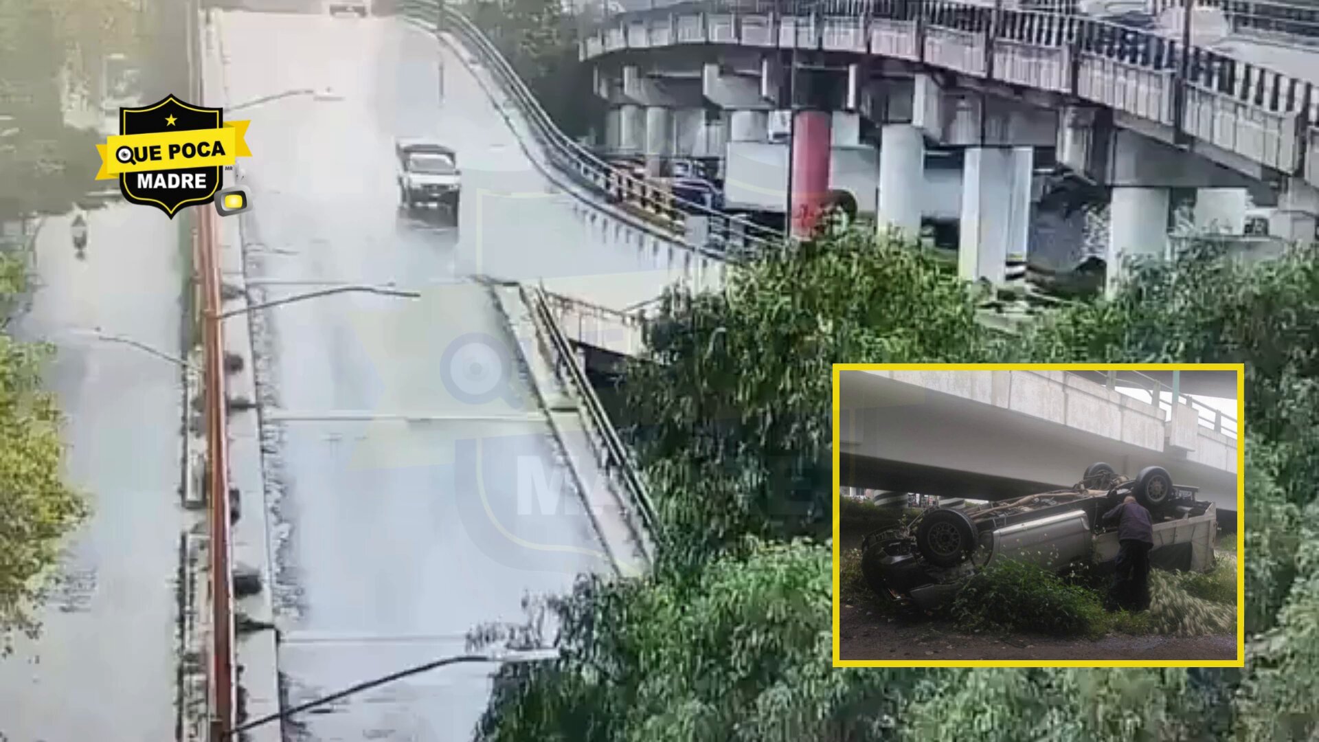 ¡⚠ SE FUE AL VACÍO: CAMIONETA CAE DE PUENTE VEHICULAR EN EL EDOMEX !🚨💥😱