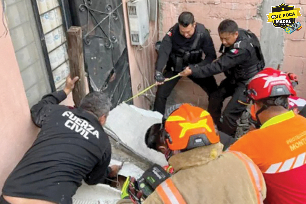 ¡SE LE VINO EL TECHO! Hombre quedó atrapado en su casa