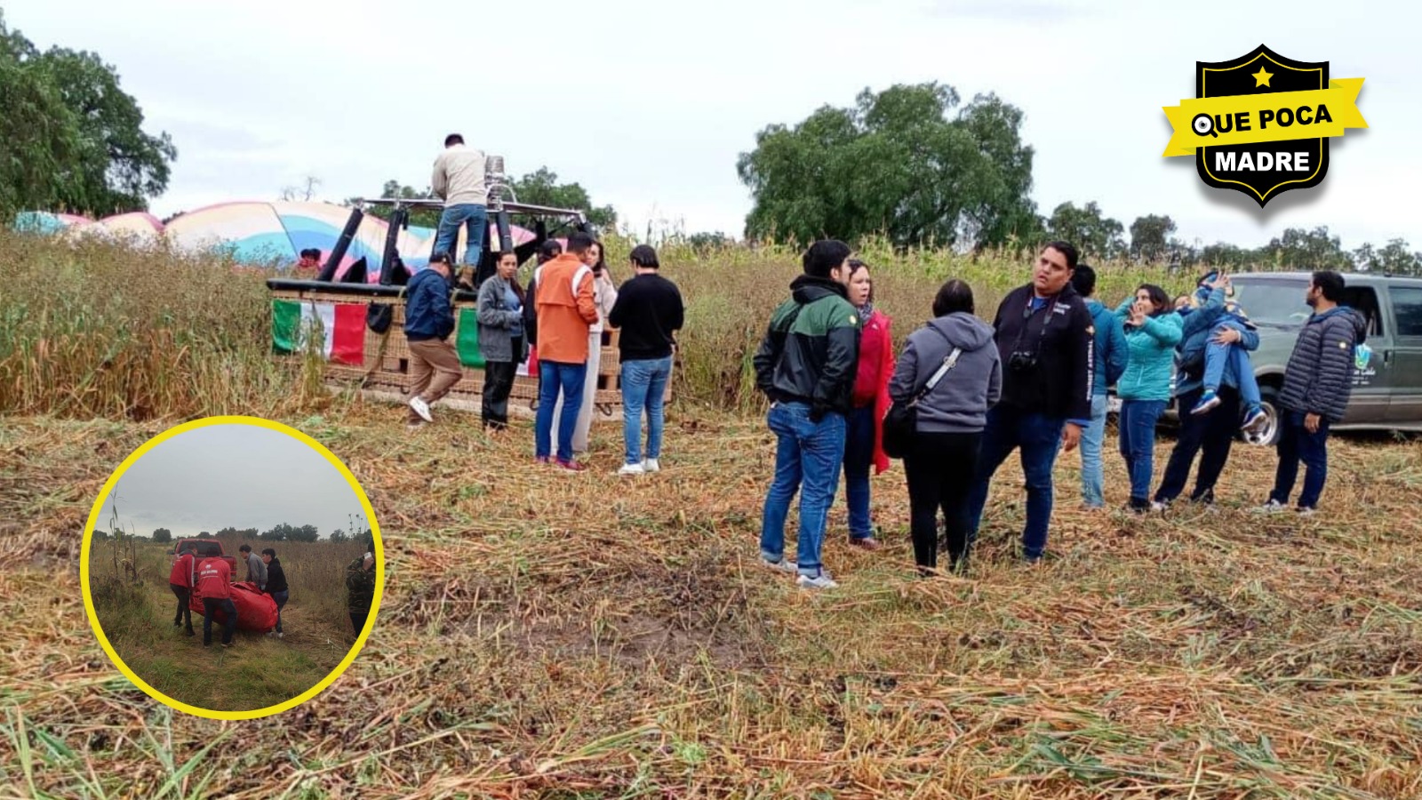 ‼⚠ GLOBOS AEROESTÁTICOS ATERRIZAN DE EMERGENCIA EN ACOLMAN 🎈😱