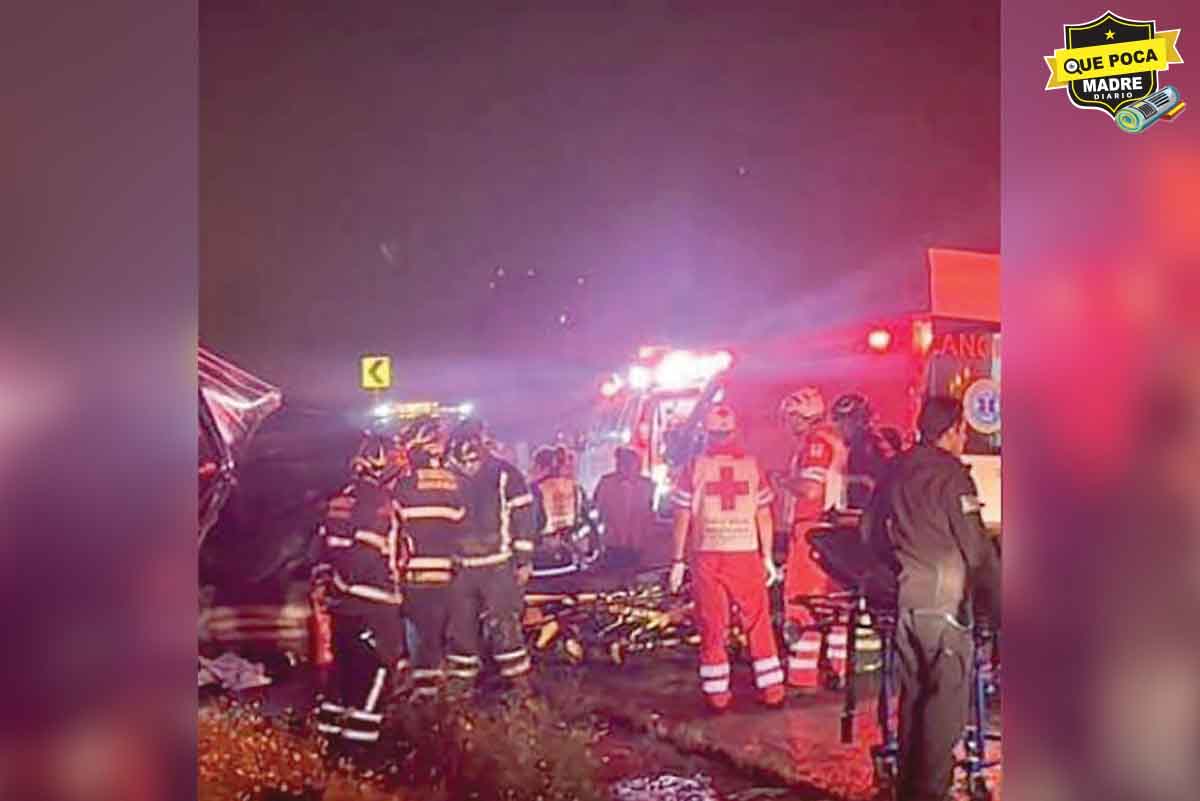 ¡SANTO MADRAZO! Grave accidente en la México-Toluca deja al menos 20 heridos