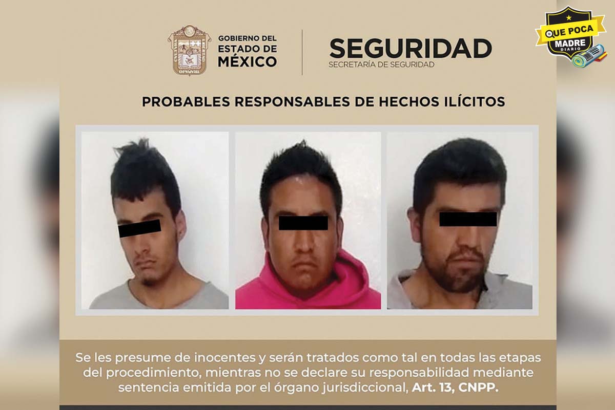 Trío de bandidos… Traían una tartamuda y un cuchillo