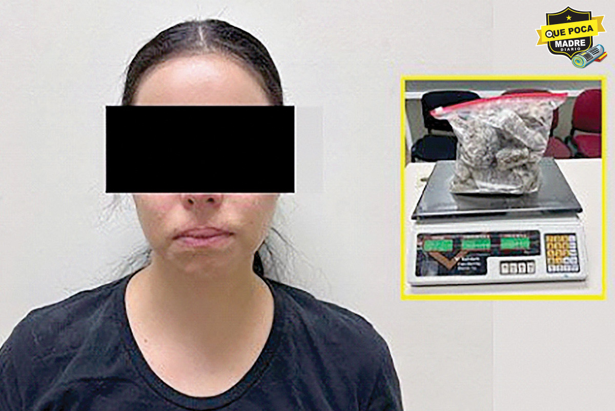 Mujer es detenida con 2 kilos de cristal en CD. Juárez