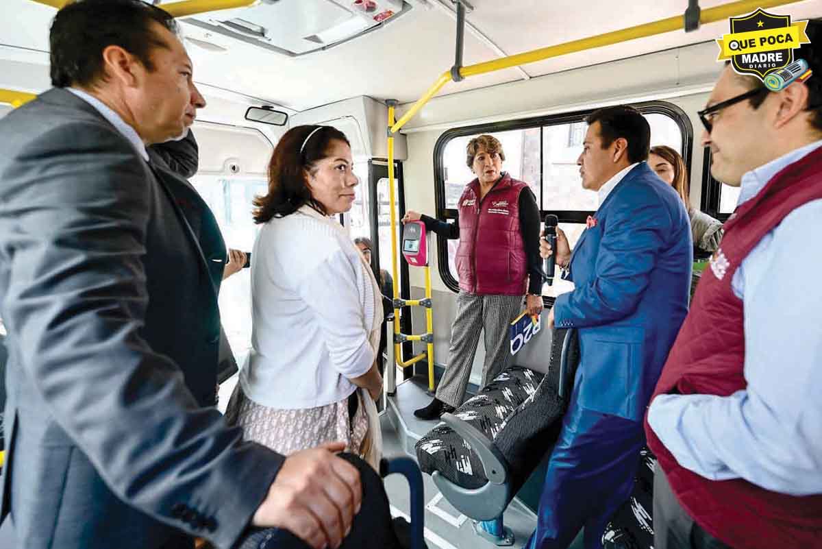 Da banderazo de salida la Gober del Edoméx a nuevas unidades de transporte público