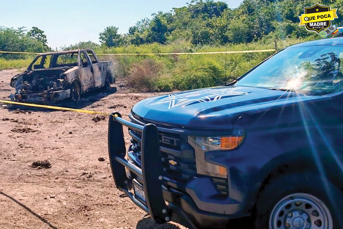 ENCUENTRAN CALCINADA A UNA PERSONA AL INTERIOR DE UNA CAMIONETA, EN ROSARIO