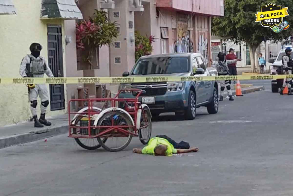 HOMBRE QUE IBA EN SU TRICICLO ES ASESINADO A PLENA LUZ DEL DÍA EN CELAYA