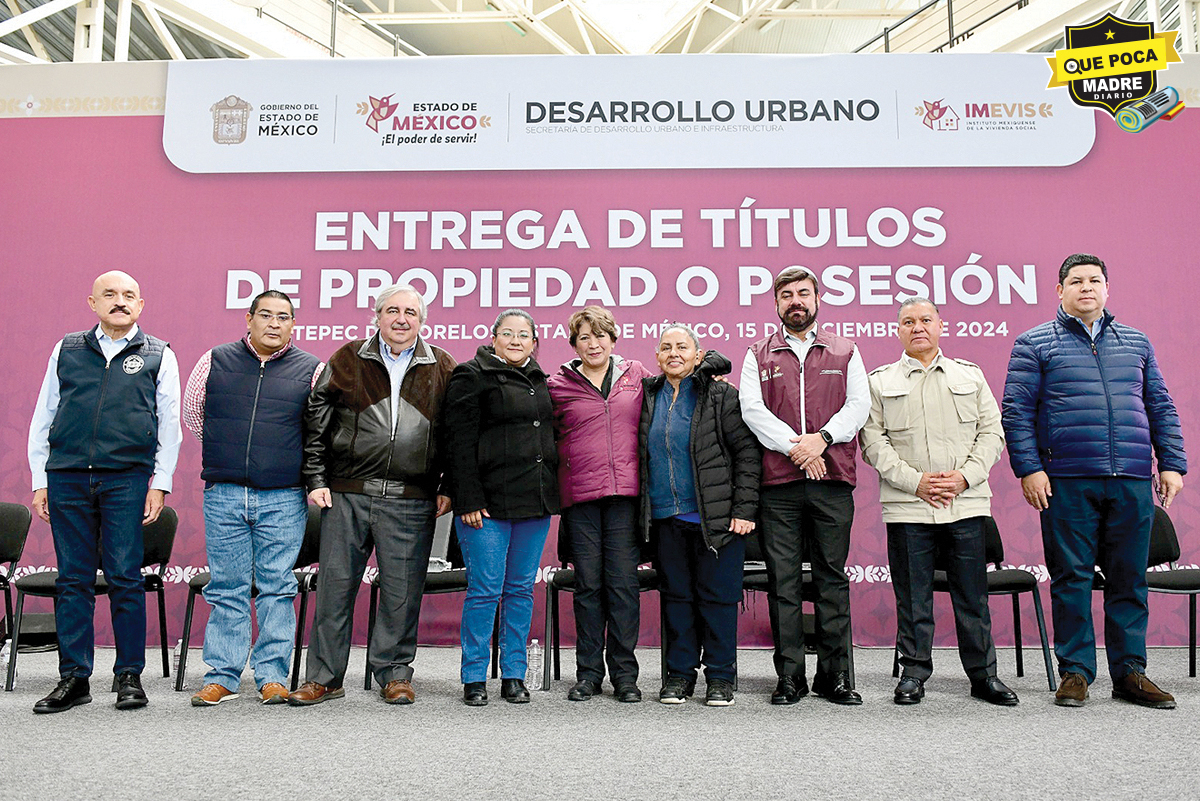 Entrega la Gober del Edoméx 2500 títulos de propiedad a mujeres mexiquenses