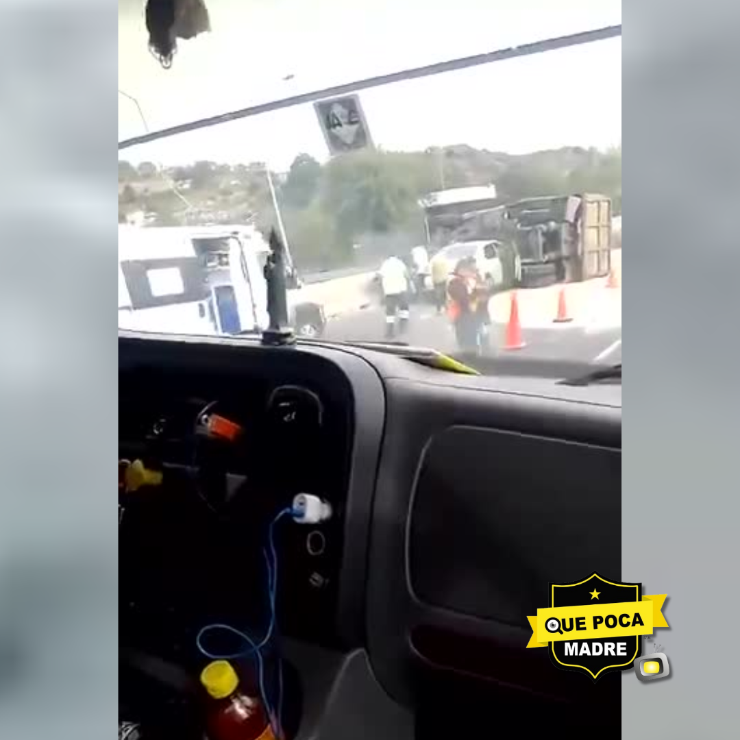 💥🚨 CAMIÓN QUEDÓ DE LADITO EN ESTA AUTOPISTA MEXIQUENSE ⚠