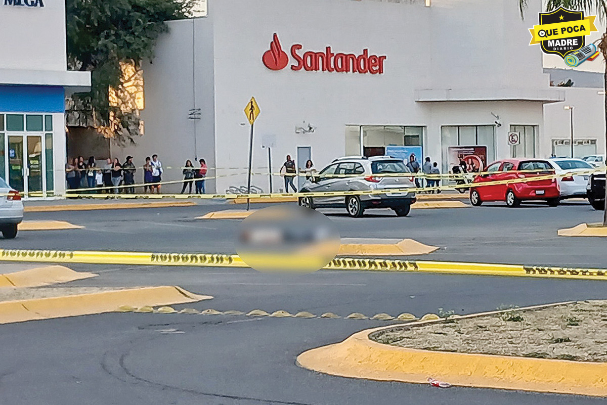 EN PLENO ESTACIONAMIENTO DE UNA PLAZA COMERCIAL MATAN A UN HOMBRE A BALAZOS EN LEÓN