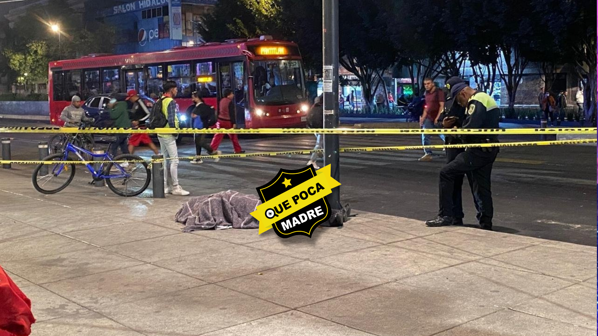 HOMBRE MURIÓ AL EXTERIOR DEL METRO HIDALGO