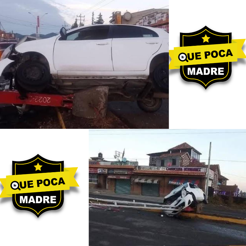 ‼FUERTE IMPACTO DEJA DESECHO COCHE ‼ ⚠🚗💥