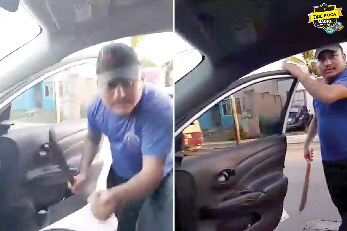 ¡A MACHETAZO LIMPIO! MOTOTAXISTA AGREDE A TAXISTA EN CANCÚN